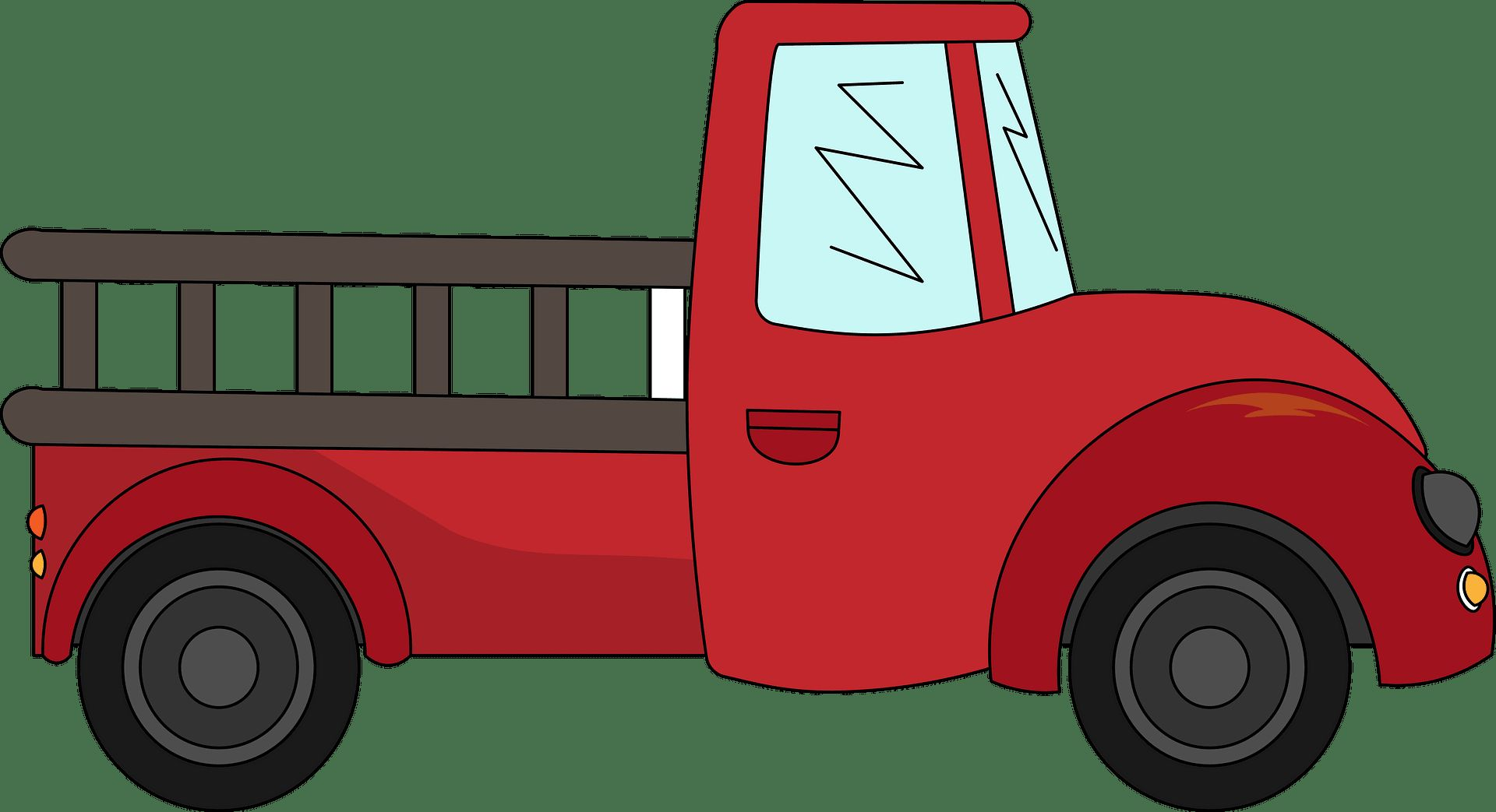 A red truck